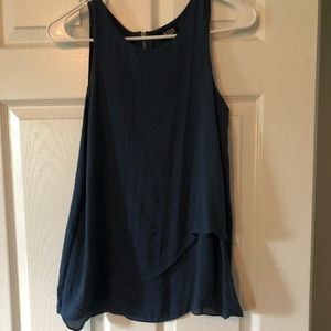 Navy blue Anna taylor loft dress rank top